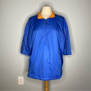 Nike Orange and Blue Size XL Golf Short Sleeve Wind Breaker K1